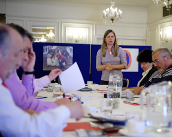 Sue Lees Internet Consultant at our St Georges Day Meeting April 2010 giving presentation about Web presence