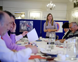 Sue Lees Internet Consultant at our St Georges Day Meeting April 2010 giving presentation about Web presence