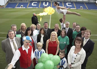 Richard Palmer firebreathing for the NSPCC charity event - Yes I am a fire breather as well as a toastmaster