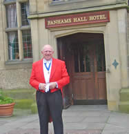 Toastmaster Ted Prior at Fanhams Hall. Essex