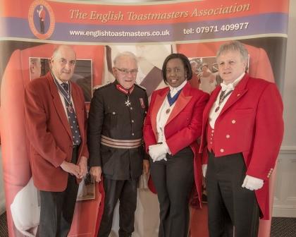 London Lady Toastmaster at The English Toastmasters Association St. Georges Day Meeting