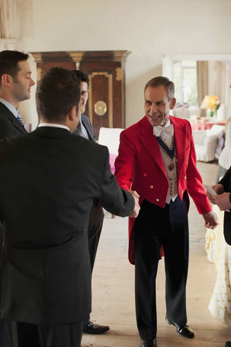 Suffolk wedding toastmaster Chris Woods meeting the best man